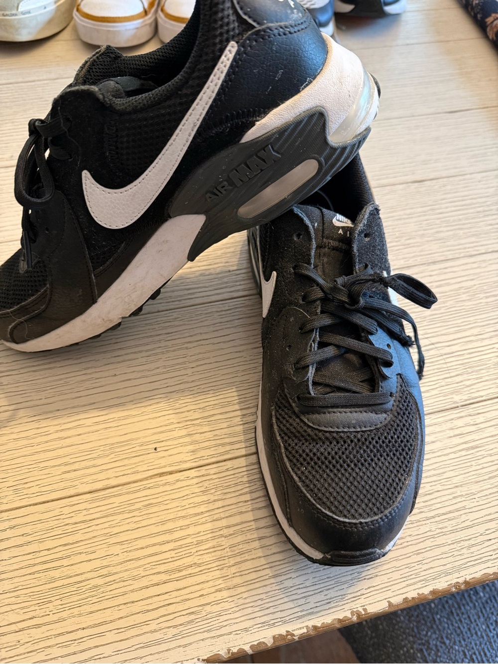 Nike Womens Black and White Air Max Sneakers